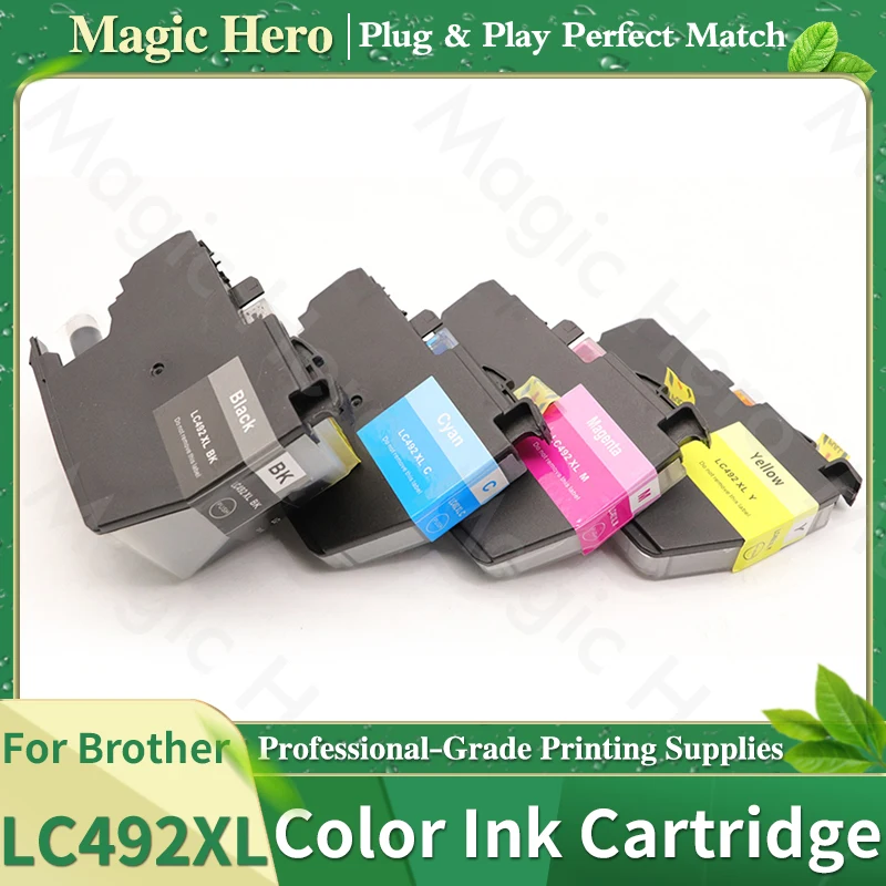 LC492 LC492XL 492XL Compatible Ink Cartridge For Brother MFC-J2340DW MFC-J3540DW MFC-J3940DW J2340DW J3540DW J3940DW Printer