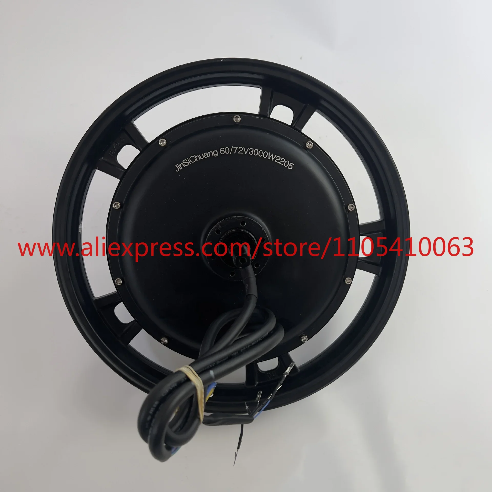 16 inch 16 * 3.0 60v 72v 3000w 5000w 80-120N.m Double Hall sensor 16 * 2.50 tire 120km/h electric bicycle wheel motor