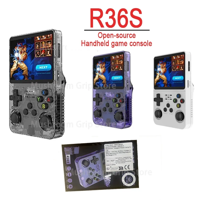 

R36S Ретро портативная игровая консоль ARKOS System 3,5-дюймовый IPS-экран Классический портативный карманный видеоплеер Рождественские игры Подарок для мальчика