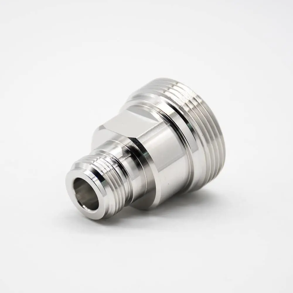 Coaxial Connector R-F Type N Adapter 180ｰ Nickel Plating Female DIN7/16