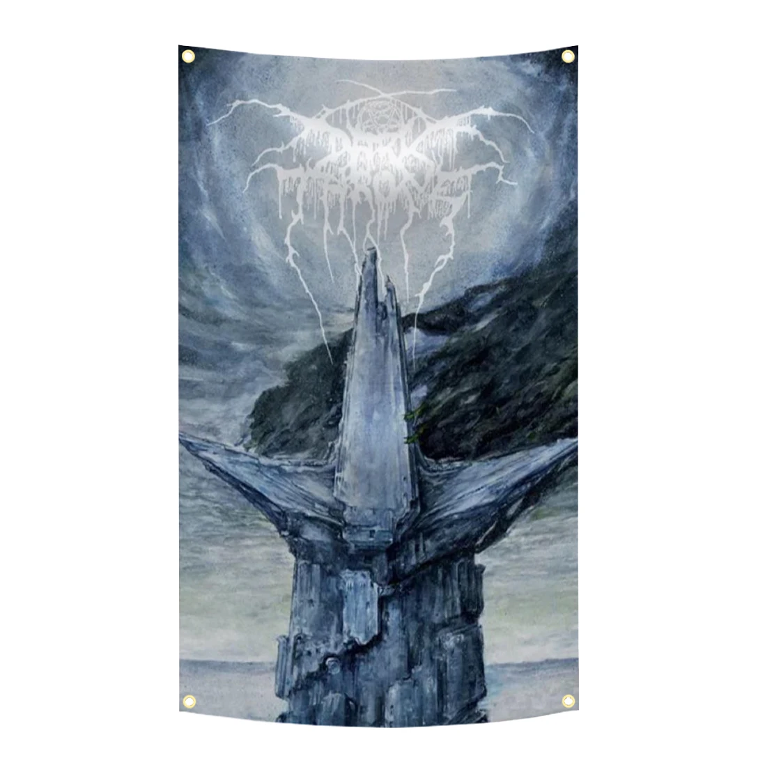 90x150cm D-Darkthrones Heavy Rock Band Flag Polyester Digital Printing Banner for Bedroom Wall Art Out Door Tapestry