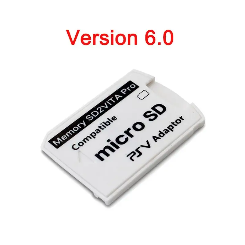 Adattatore scheda di memoria per SonyPlayStation VITA V6.0 SD2VITA Pro Henkaku 3.65 Sistema 1000 2000 TF MicroSD CardPSV Convertitore Bianco