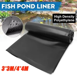 4 x4m/3 x3 Large Fish Pond Liner piscine da giardino rinforzato paesaggistica stagno stagno fodera impermeabile panno 0.1m di spessore