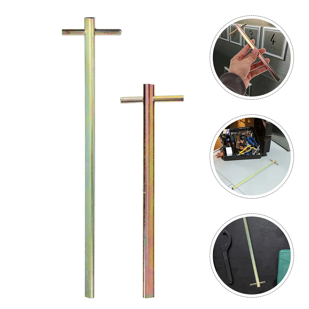 2 pezzi chiave per porta dell'ascensore chiave di caduta dell'ascensore chiave di blocco dell'ascensore chiavi dell'ascensore chiave triangolare chiave del pompiere chiave di sollevamento triangolare per Pu