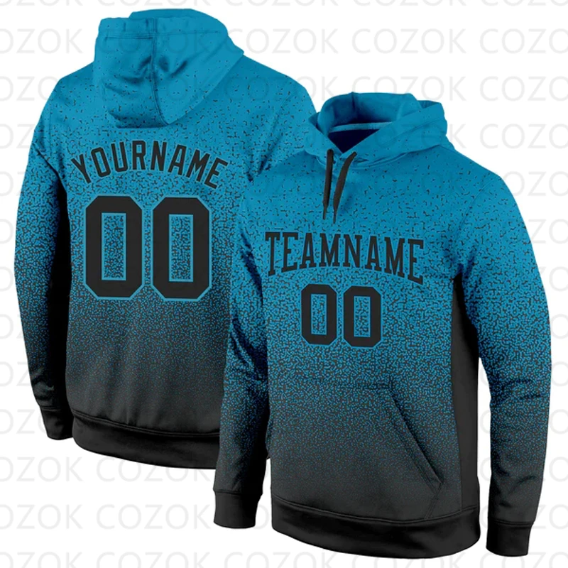 Customized Hoodies Blue Dot Colour Jersey 3D Printed  Unisex Pullovers Hoodie Casual Sweatshirts
