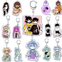 Popular Game Omori Key Chain Key Ring Keychain for Accessories Bag Sunny Pendant Keyring Chains Keychains Jewelry Student Gifts