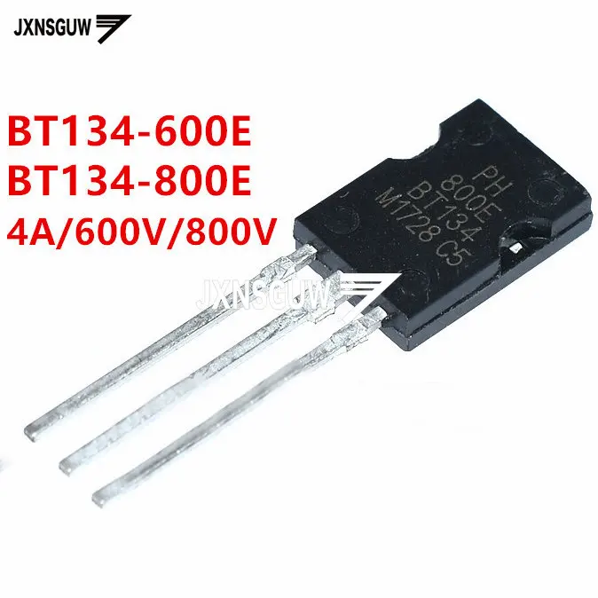 

50PCS NEW BT134-600E BT134-800E TO-126 4A 600V 800V Three terminal Bidirectional silicon controlled thyristor BT134