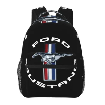 Ford mustang mochilas meninos meninas bookbag crianças sacos de escola dos desenhos animados mochila bolsa de ombro grande capacidade