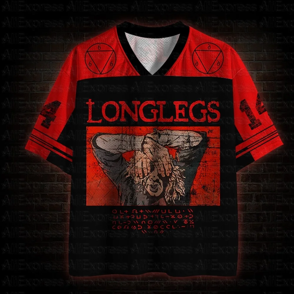 2026 New Movie Sports Fashion Adult and Children's Short Sleeve V-neck Street Eye Clothing Gothic Style Horror Fans Gift
