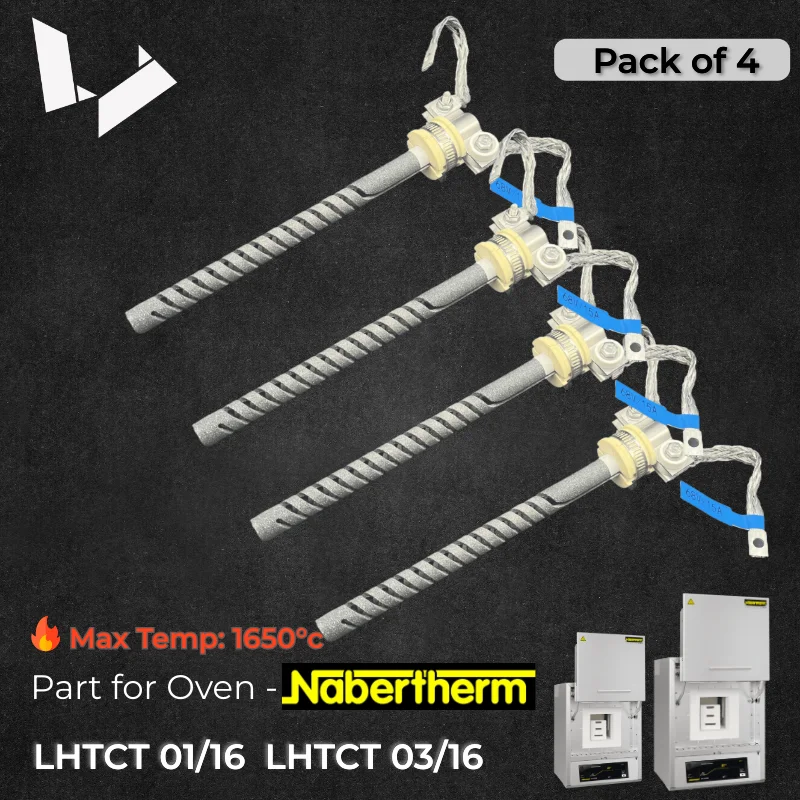 Parts for Oven - Pack of 4 SiC Heating Rods Heating Elements for Nabertherm LHTCT 01/16 LHTCT 03/16 Sintering Furnace