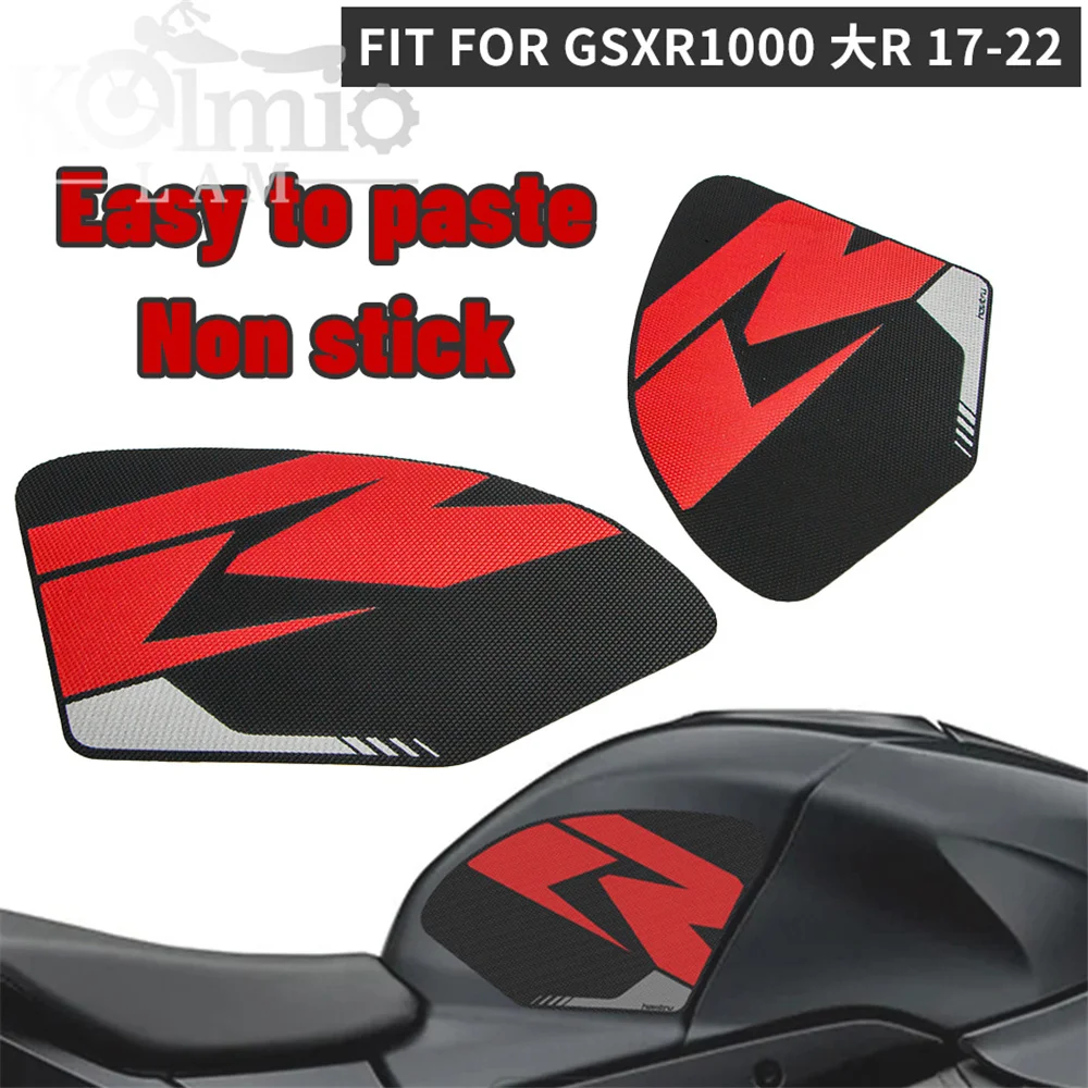 

Fit For Motorcycle Anti slip sticker tank traction pad side knee grip protector for SUZUKI GSX-R1000 GSXR 1000 2017-2022