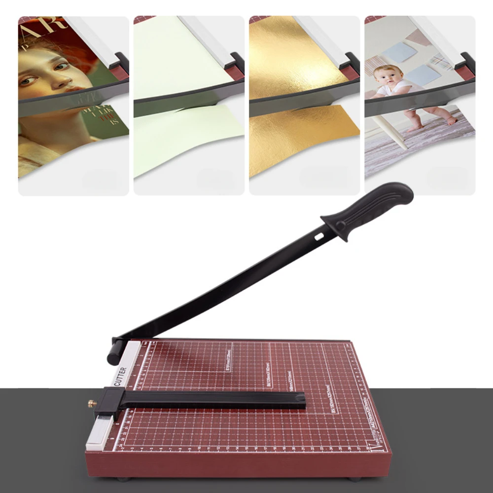 

Гильотиновая резак для бумаги с деревянной основой — ручной триммер для бумаги для рукоделия и офиса, несколько размеров