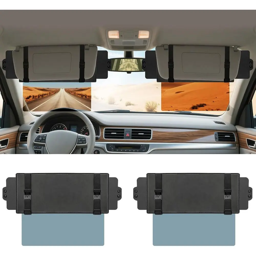 

Car Visor Extender Sun Blocker, UV & Sunlight Blocker, Adjustable 2 Pack