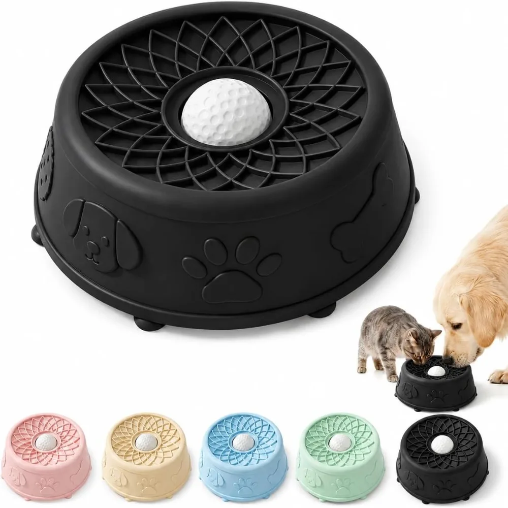 For Dogs Cats Interactive Pet Lick Promotes Dental Health Self-Soothing Snack Bowl Training Yogurt Licking Plate For Dogs Cats