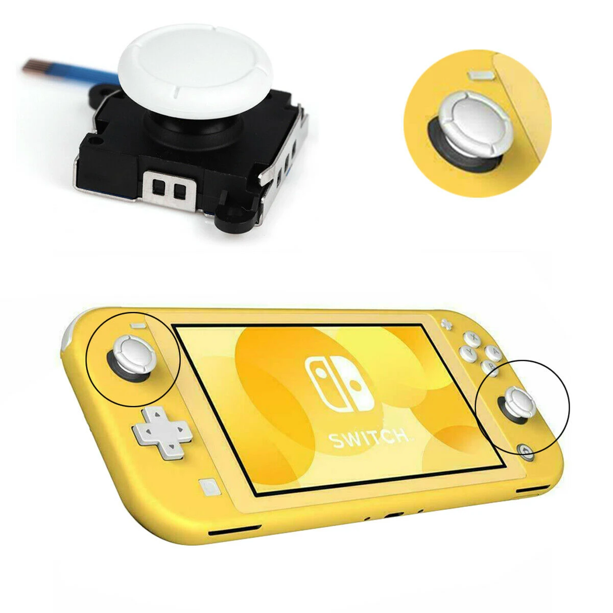 1X reemplazo de palanca analógica para Nintendo Switch Lite para Joy Con Thumbstick Joystick CALIENTE