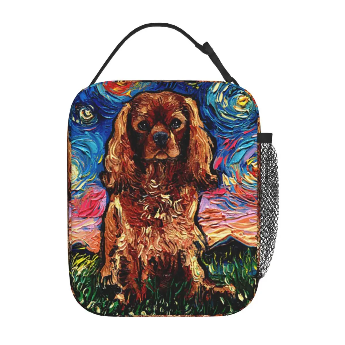 Bolsa térmica para el almuerzo con diseño de perro Ruby, ideal para mujeres y niños, con aislamiento para mantener la comida caliente o fría, y con asa para transportarla fácilmente.