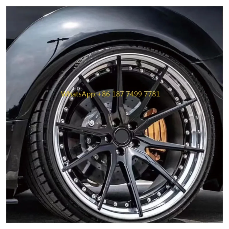 

Hot Selling Racing 6061-t6 Aluminum Alloy Forged Wheel Deep Dish Passenger Car Wheels 2 Piece Design 5x114.3 19 Inch Rims