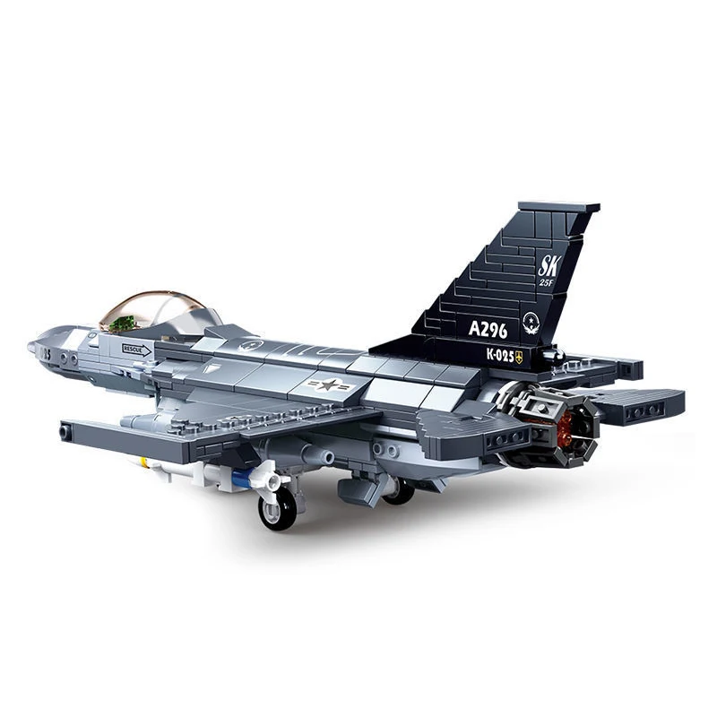 Military Plane Model Bricks Toys US F-16 Hayabusa Fighter Jet Building Blocks Carrier Fighter Compatible With LEGO