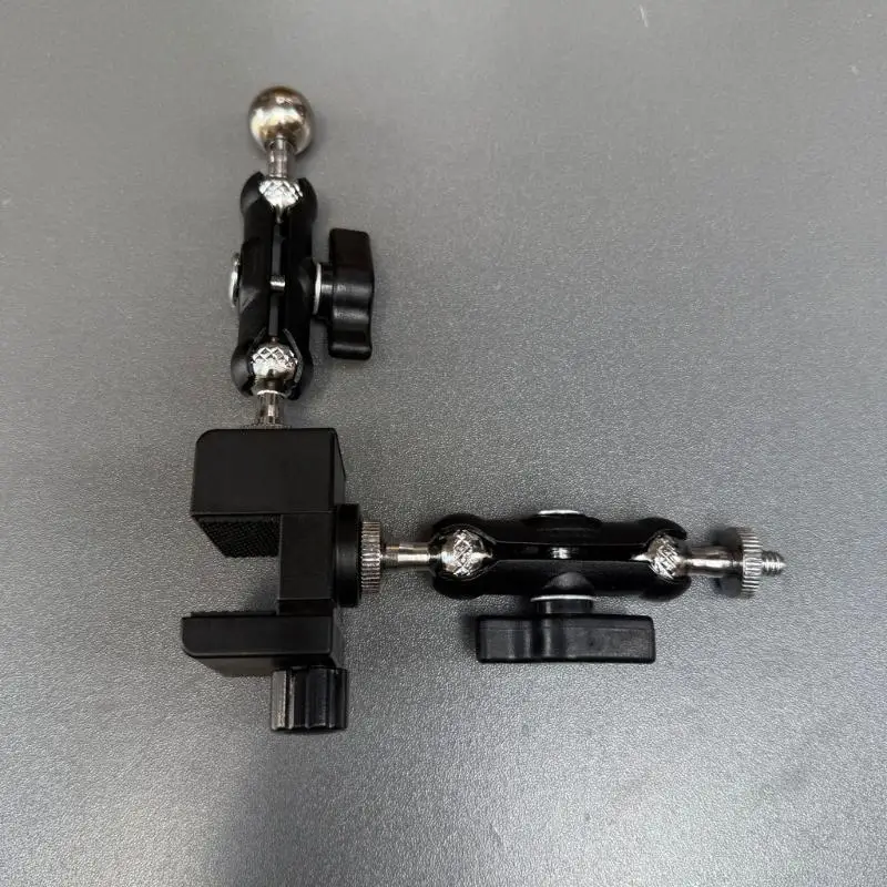 193A Adjustable Camera Holder Clamp With Double 1/4Inch Screw Mounts