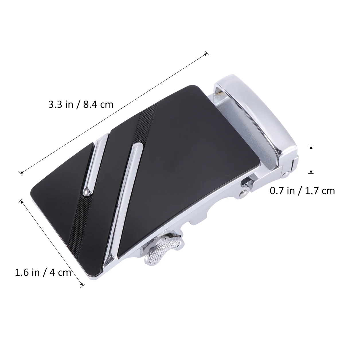 

Automatic Belt Buckle for Mens Belts Durable Alloy Black Rotatable Ratchet Compatible 35mm Straps Fits Professional