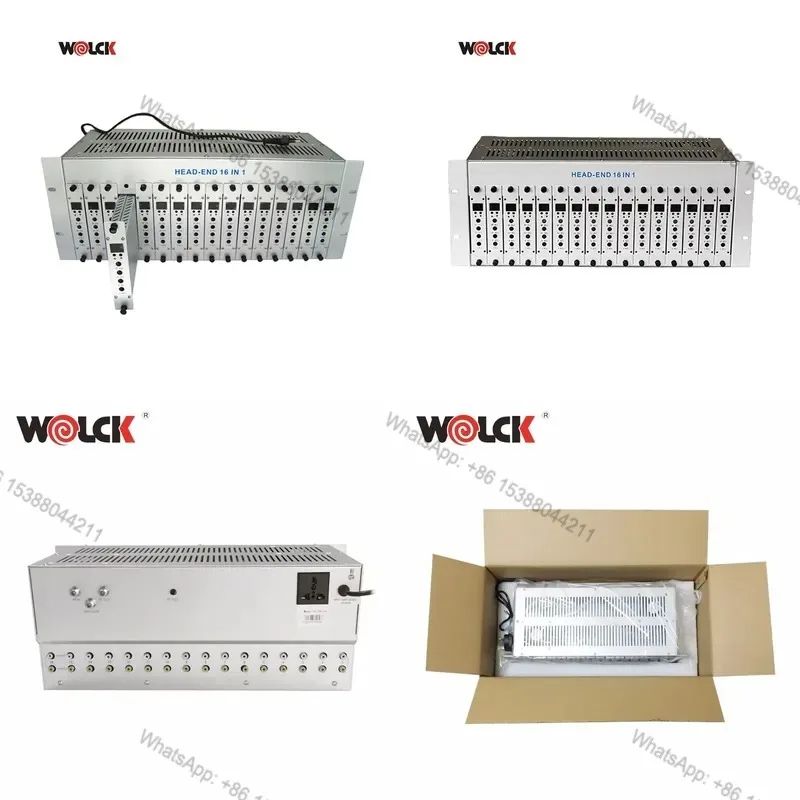 Hot Sale Wolck 16 24 32 in 1 Multi Channel TV IP Out Agile/Fixed Analog CATV Modulator with HD Input