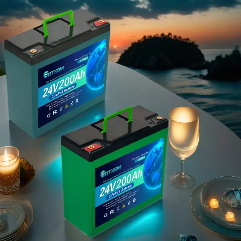 

New 32700 LiFePO4 24V 200Ah battery has a built-in 100msrv rechargeable Ferrous lithium phosphate solar off-grid battery.