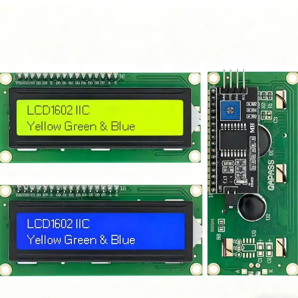 5V IIC Serial LCD Screen 1602A 2004A 12864B For Jialongsheng Blue Yellow Green Backlight Module Electronic Project Part