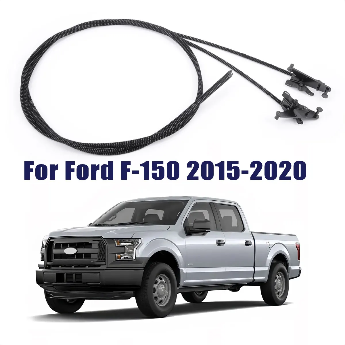 2PCS Crew Cab Sunroof Glass Cables For Ford F-150 2015-2020 2020 2019 2018 2017 2016 2015