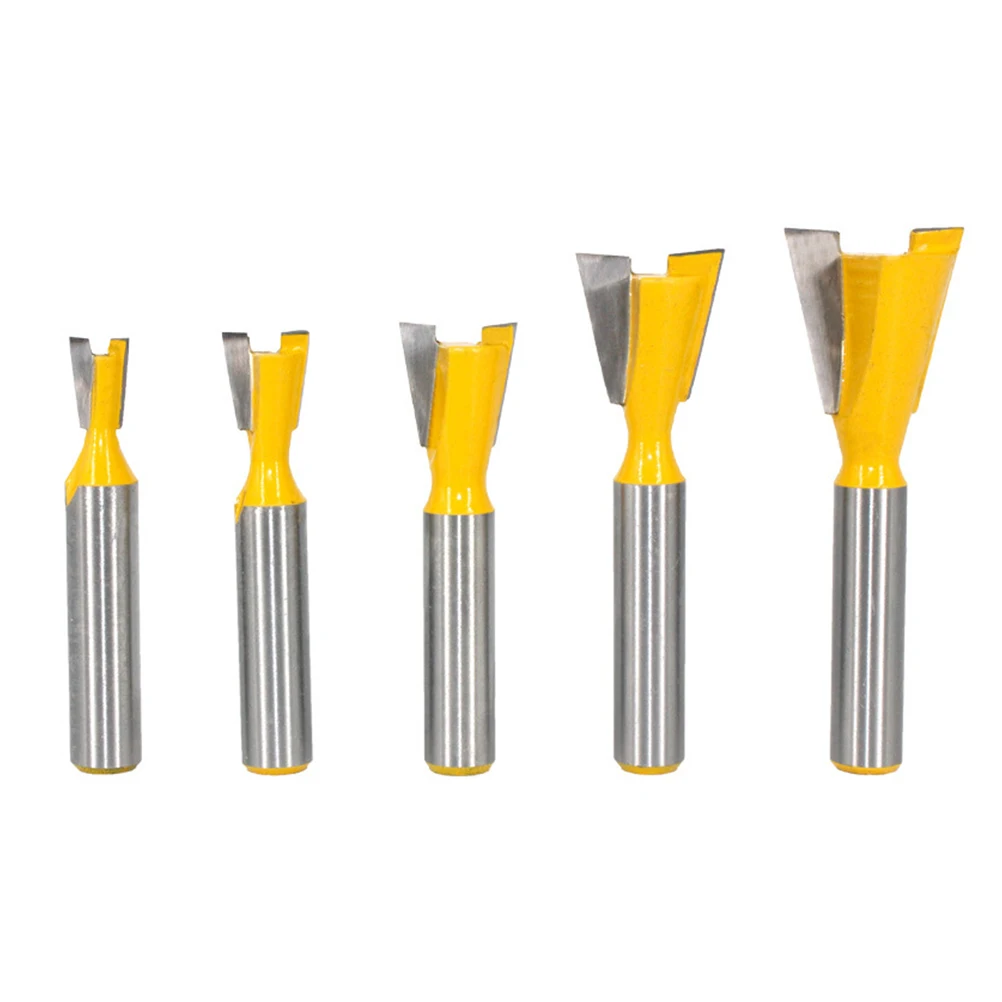 

5pcs Set High-Quality Carbide-Tipped Sharp Woodworking Blades Router Tools Corrosion Resistant Wood Trimmer