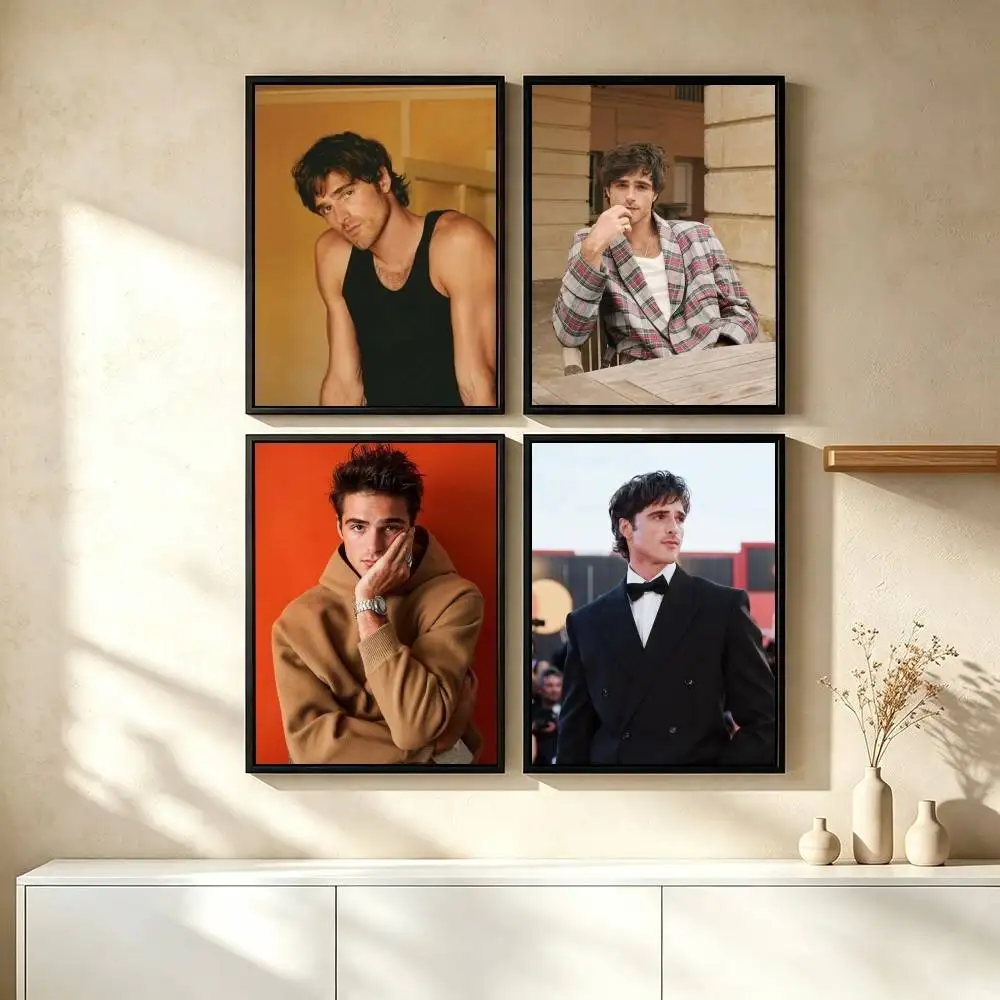J-Jacob Elordi Actor Poster Waterproof Wall Art Sticker For Bar Living Room Vintage Decor High Quality Print Gift