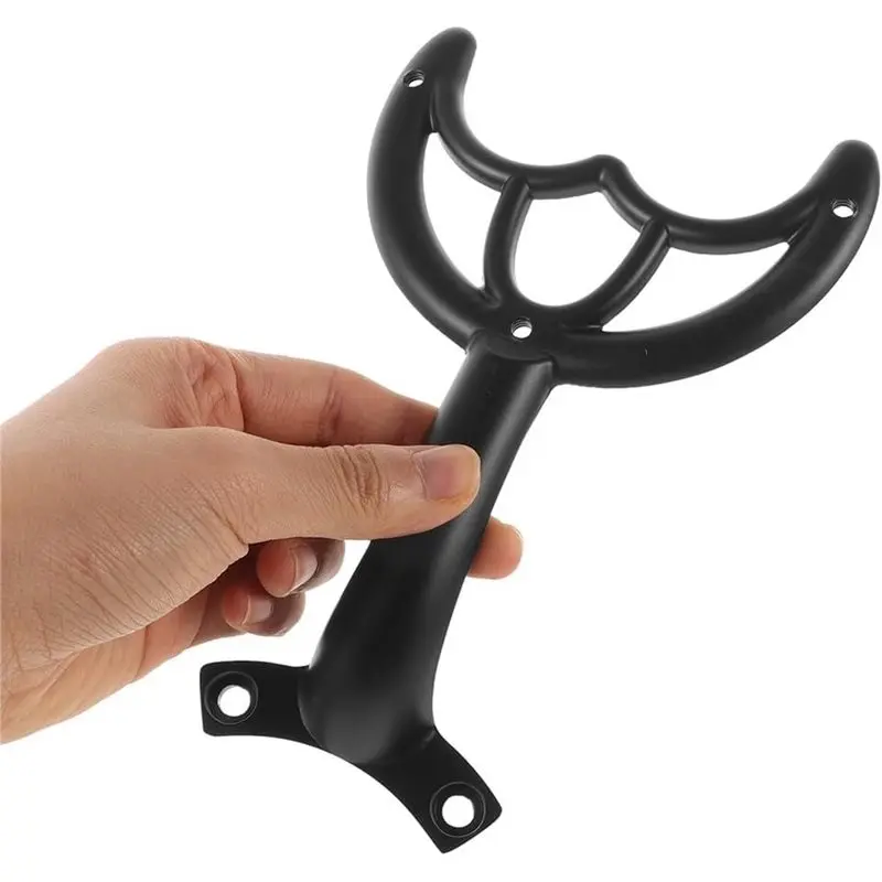 A98E-Ceiling Fan Blade Replacement- 5Pcs Metal Fan Bracket Ceiling Repair Parts For Indoor Outdoor Use-Black