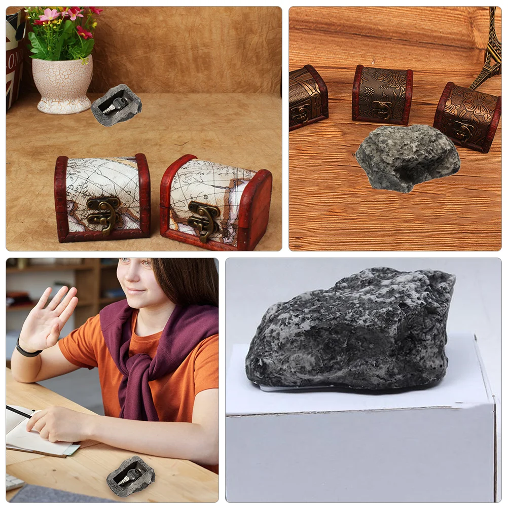 Key Bowl Storage Box Keychain Resin Desktop Decoration Artificial Imitation Stone Cash Hider