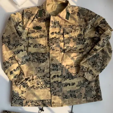 중국 PLA 유형 07 사막 위장 재킷 바지 가을 겨울 카모 유니폼