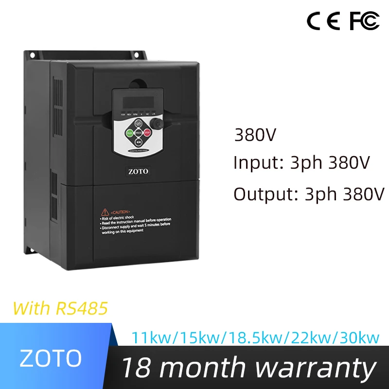 380 VFD 11kw-45kw Input 3-phase 380V Output 3phase380V 3phase Synchronous Asynchronous Induction Motor Speed Control Drive