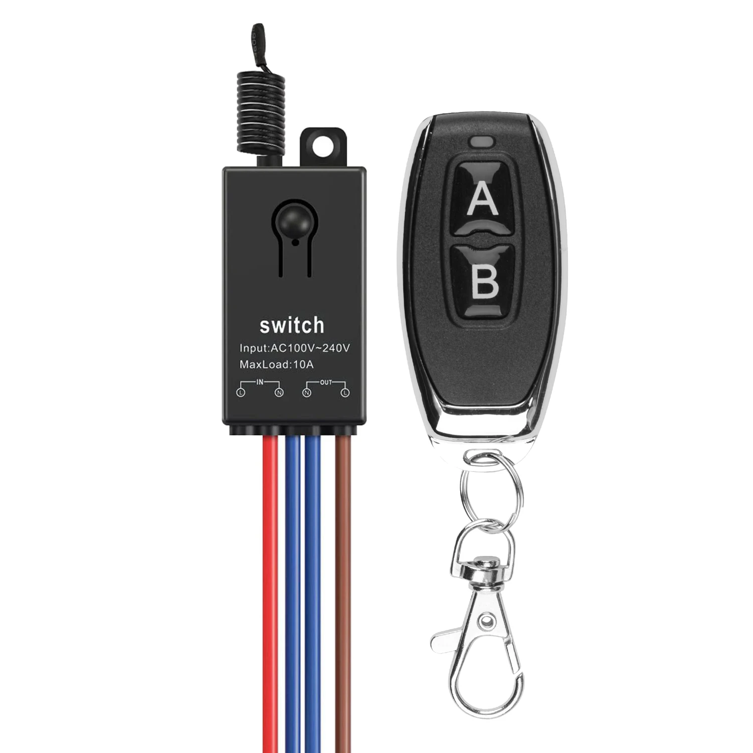 AC110V 220V 10A 1CH Relay Mini Size Remote Control Switch Module Receiver Transmitters ON OFF Remote