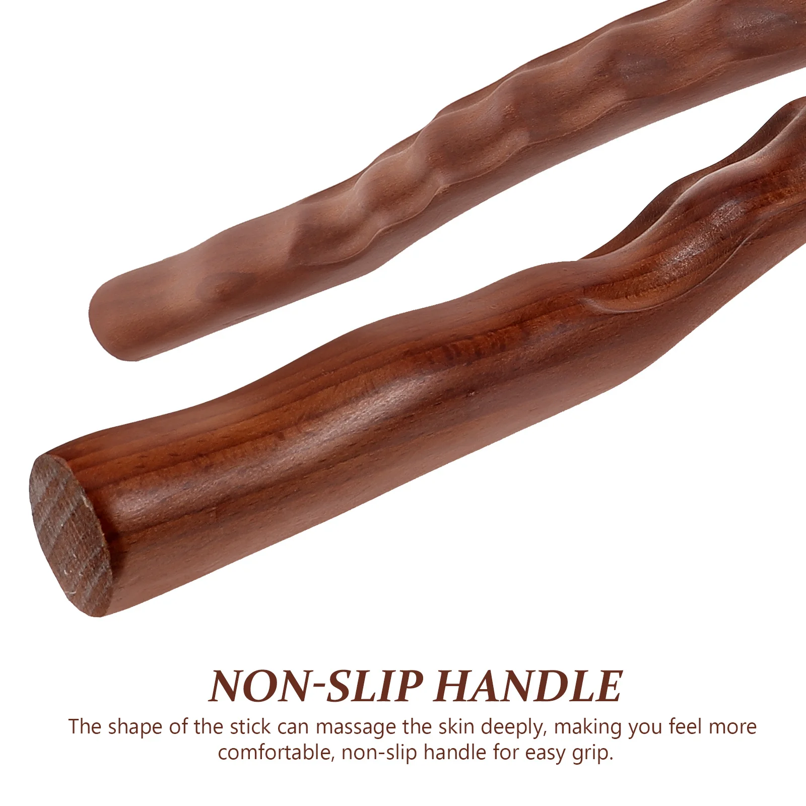 

Carbonized Wooden Massage Stick for Deep Tissue Relief Muscle Scraper Tool Portable Body Massager for Back Shoulder Neck Pain