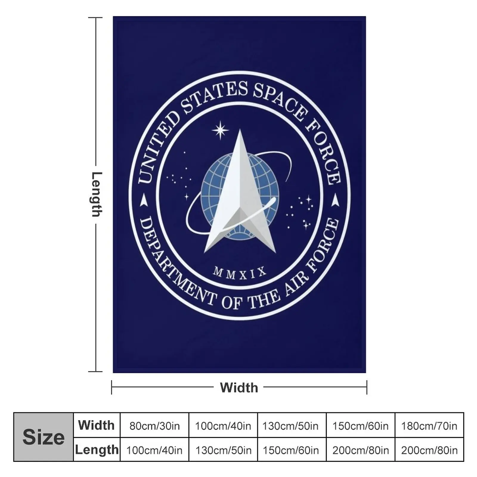 United States Space Force USSF Official Logo Emblem Throw Blanket valentine gift ideas Single Blanket wednesday