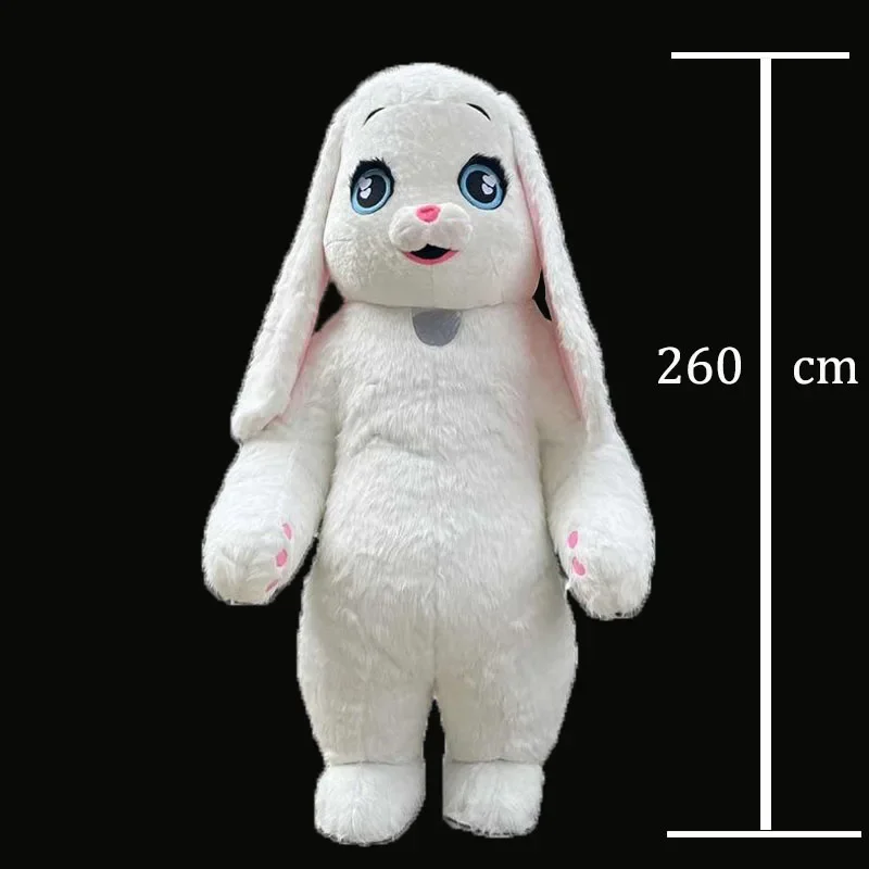 

2023 big Inflatable Long-eared rabbit Costume Adult Fancy Dress Christmas Blow Up Adult Dress Party Event Cute Mascot Costume