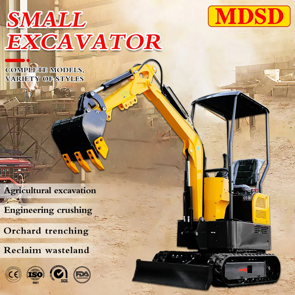 

Factory Direct Sale Mini Excavator For Kubota Engine CE EPA Fast Deliver Crawler Digger Multifunctional Digger Free Shipping