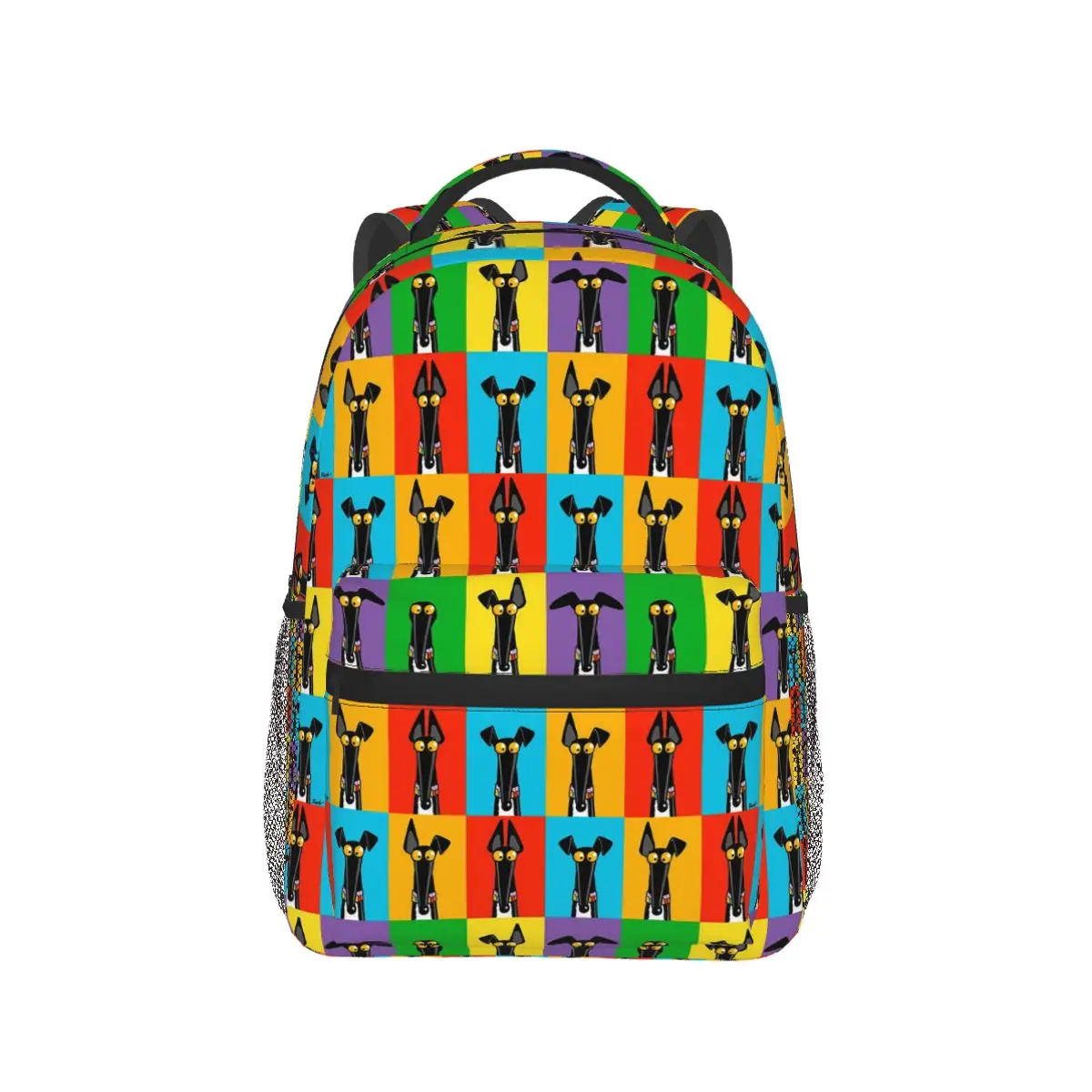 

Greyhound Cartoon Animal Backpack Hot Sale Daypack Large Capacity Boys Girls BookBag School Bag Shoulder Bags for Men Women