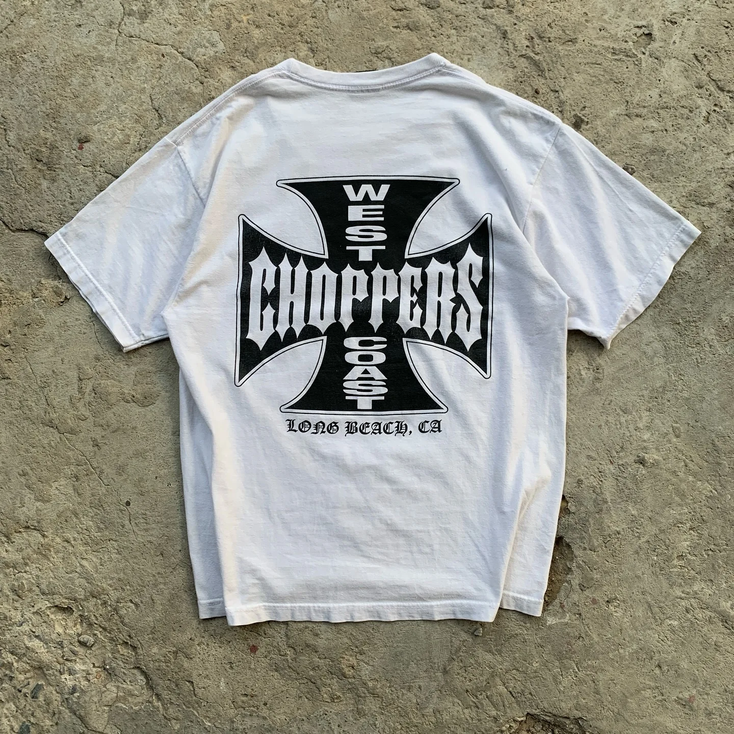 Summer Cotton Streetwear West Coast Choppers Tide Brand Print Short Sleeve Tshirt Retro HighStreet Clothing Casaul Loose Top Tee