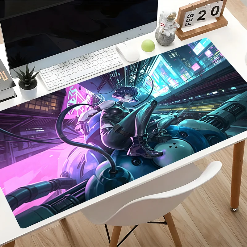 Big Game Mouse Pad Computer Keyboard Pad Lock Edge Gamer Accessories G-Ghost in the Shell Extended Mat Table Cool Anime Mousepad - view 4
