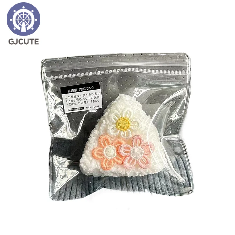 Fleurs de Sésame Triangle Riz IkSushi, Pincement du Bout des Doigts, Jouets Squishy pour Adultes, Soulignés, Instituts pour Enfants