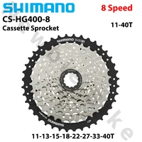 Piñón SHIMANO CS-HG400-8 de 8 Velocidades para Bicicleta de Montaña MTB, Cassette HG SPLINE 11-40T 11-45T, Piezas Originales para Bicicleta
