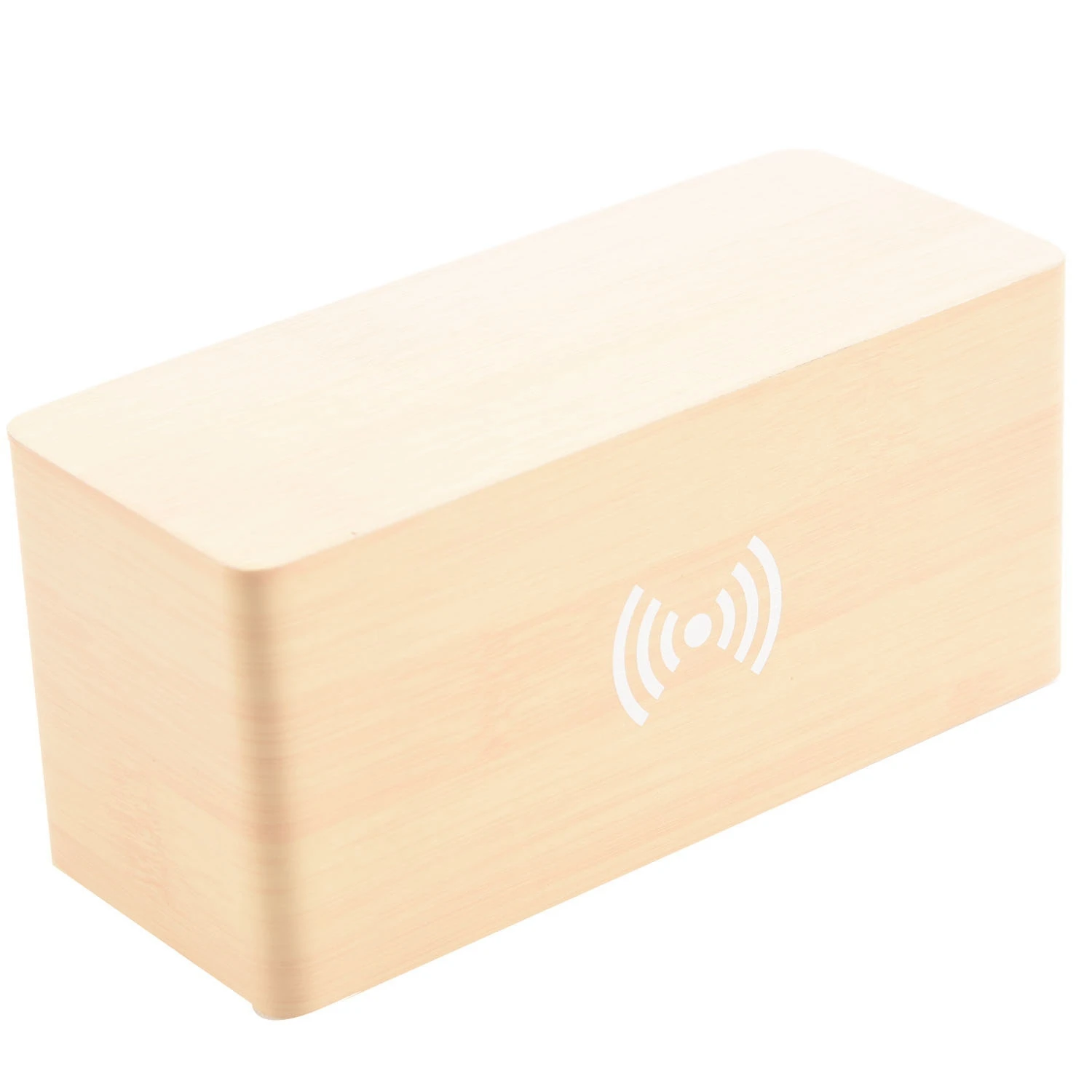 ABNQ Wooden Alarm Clock With for Wireless Charging Pad Compatible With for Wood Led Digital Clock Sound Control Function, Time D