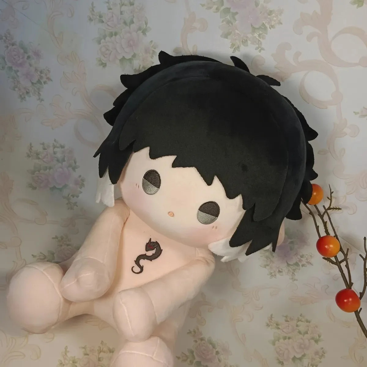 애니메이션 분고 스트레이 독 아쿠타가와 류노스케 코스프레 만화 원피스 업, 앉은 자세, 부드러운 바디 베개, 사랑스러운 게임 선물, 40cm