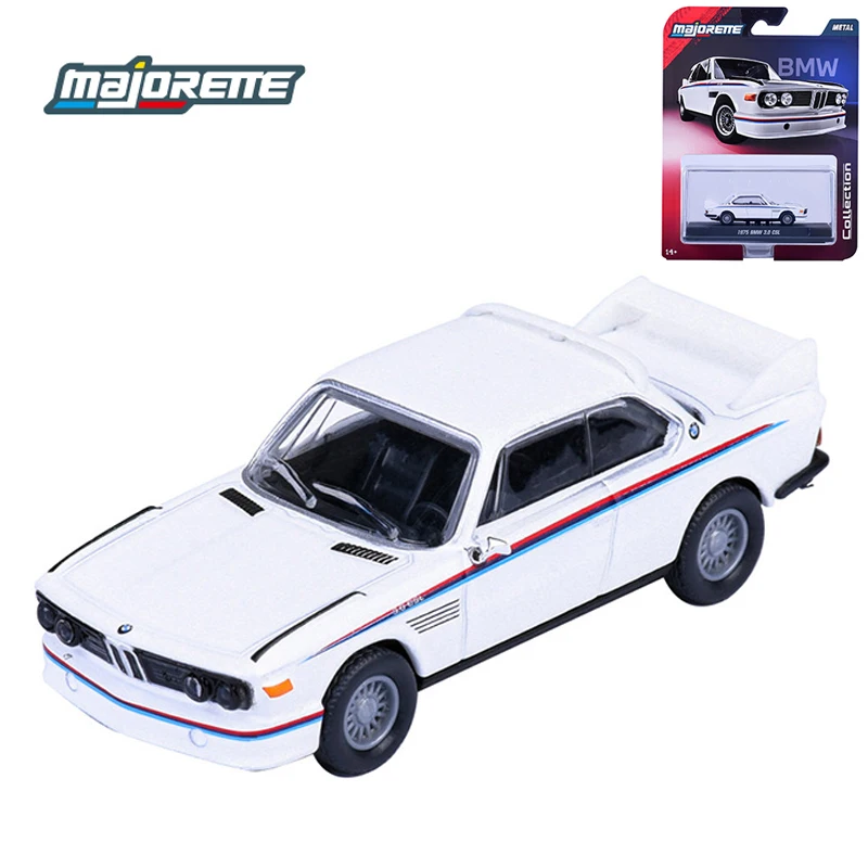 Carro Diecast Majorette 1:64 Coleção 1975 BMW 3.0 CSL Exquisite Alta Fidelidade MJ8505001009