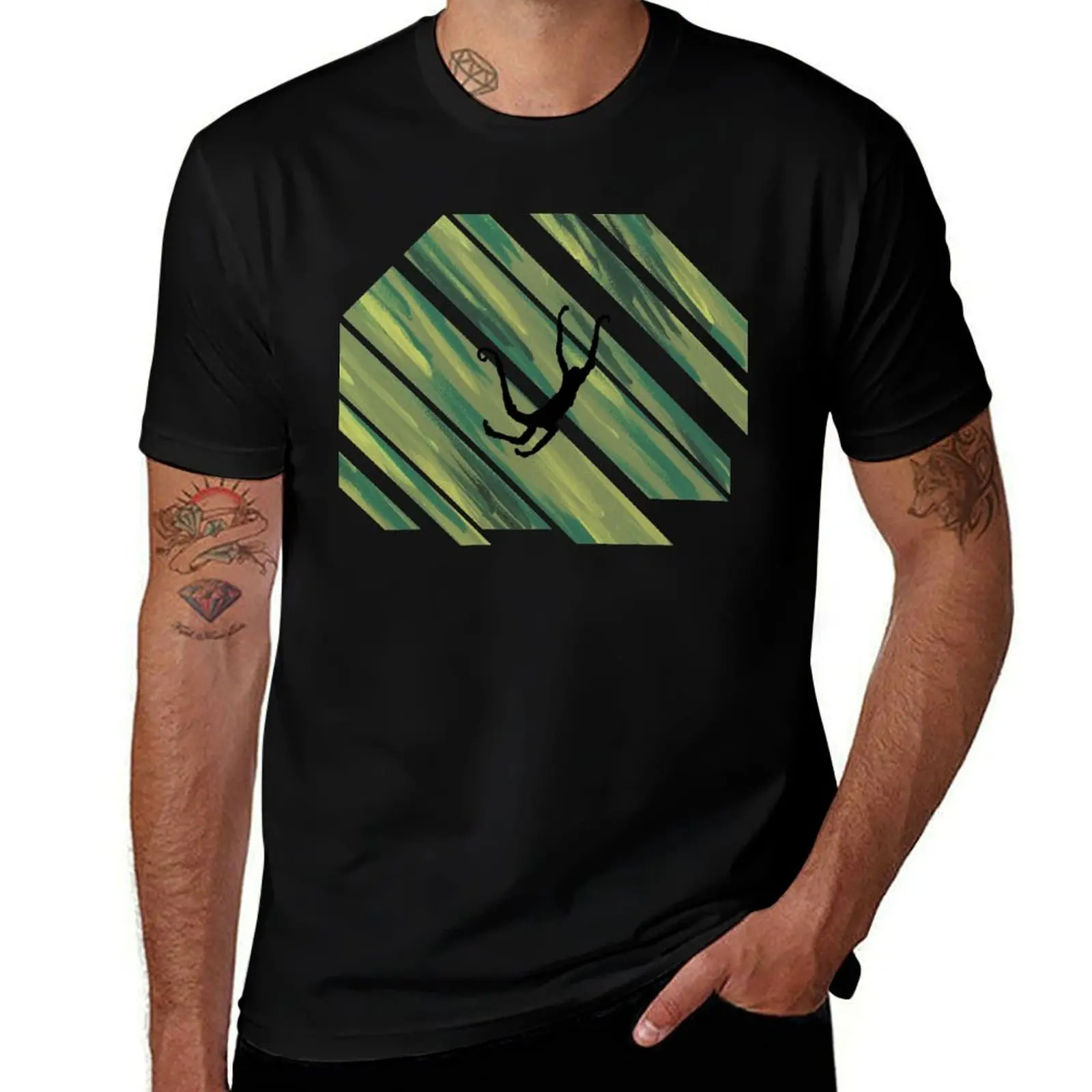 

Spider Monkey Dive T-Shirt topping T-shirts man shirts graphic quick drying workout shirts for men