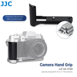 JJC L Shape Metal Hand Grip For Fujifilm FUJI X-T50 Camera with Arca Swiss Type Quick Release Plate Hand Grip Plate Bracket