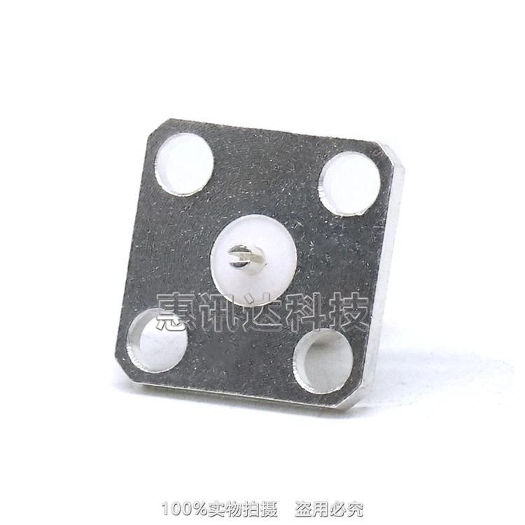 SMA-KF-5 SMA female head with four-hole flange one-character needle welded panel clip wire SMA female seat 50KFD